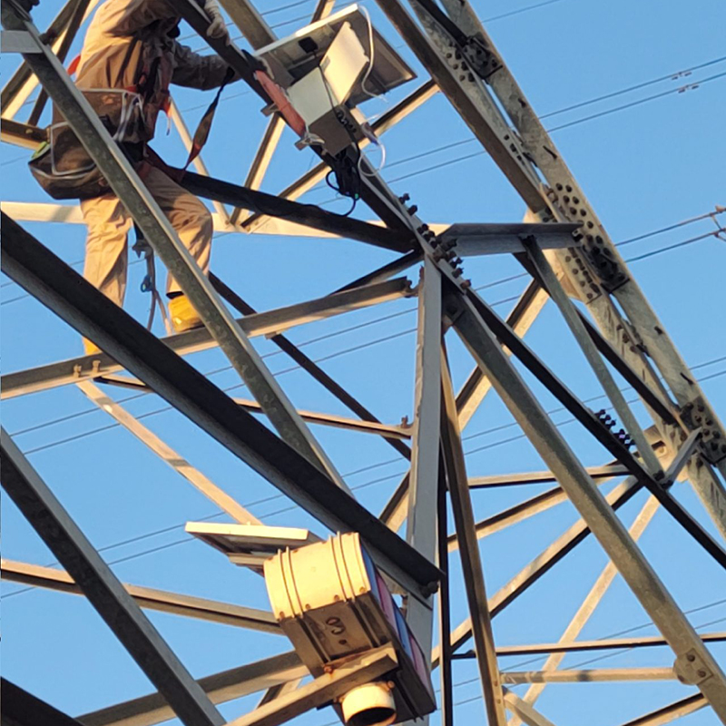 2025.12.30 輸電線路北斗桿塔傾斜在線監(jiān)測裝置 設(shè)備安裝案例